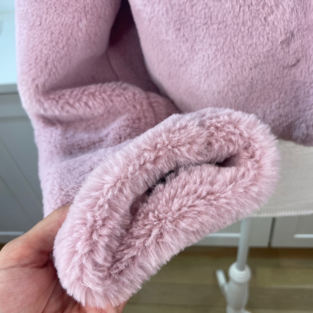 Carmin Chic Pink Teddy Jacket - image 4